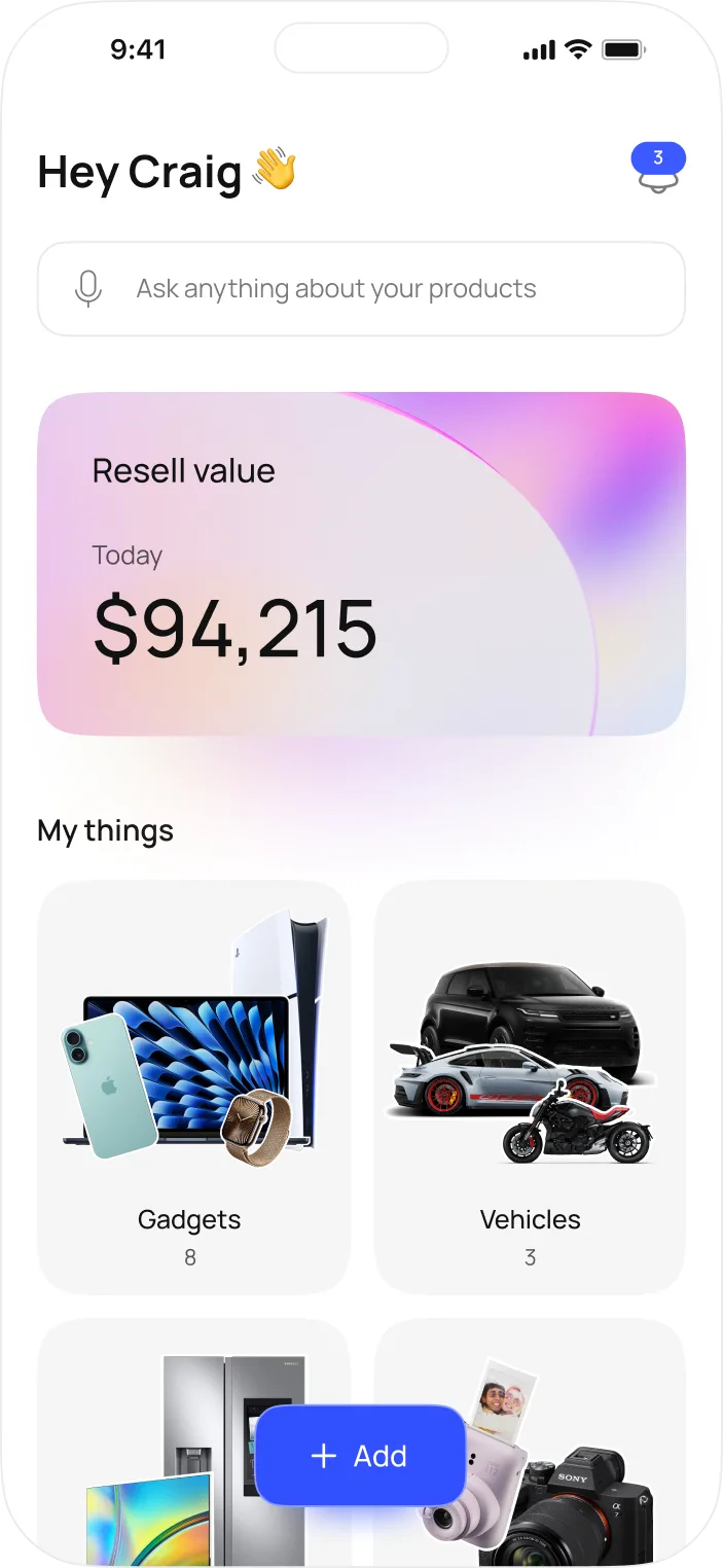 Mobile app screen design