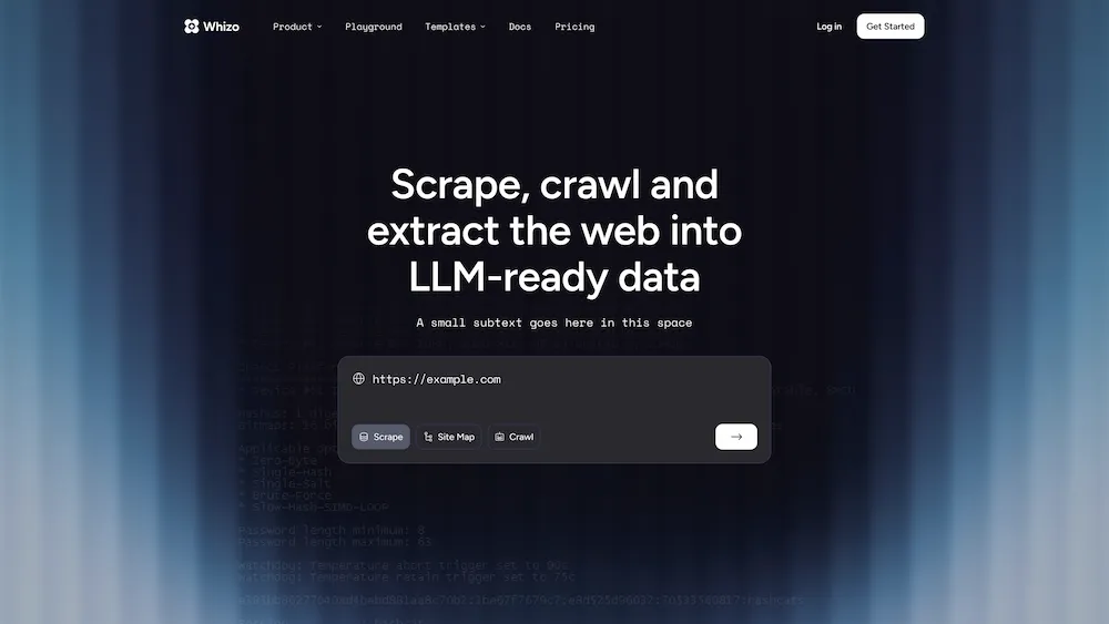 SaaS marketing website design example